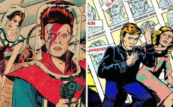 Les albums de David Bowie illustrés façon Pulp Books