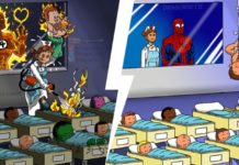 Si les super-héros de comics faisaient des petits